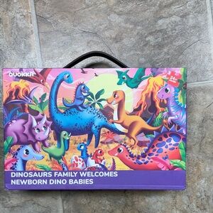 Quokka Giant Floor Puzzle "Dinosaurs Family Welcomes Newborn Dino Babies"